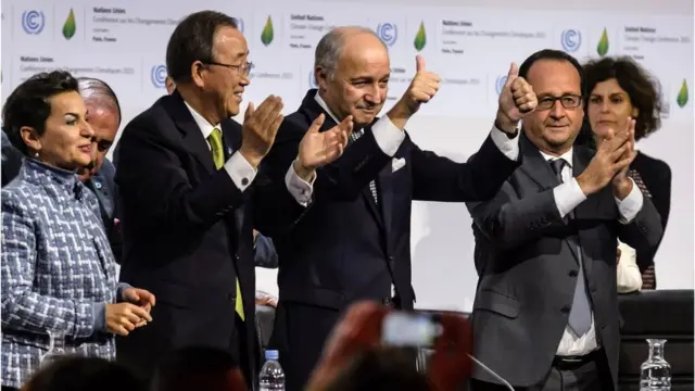 Líderes mundiais em Paris