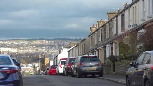Calle en Burnley.