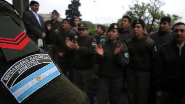 Elementos de la Gendarmería Nacional