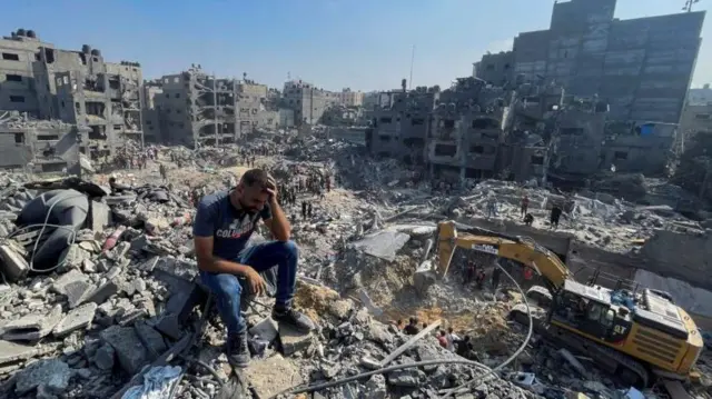 ग़ज़ा के जबालिया शरणार्थी शिविर पर इसराइली हमले का बाद हालात 