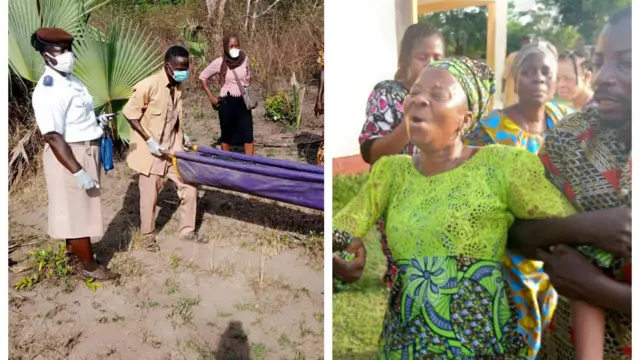 Aworan mọlẹbi awakọ ati awọn to gbe oku rẹ lọwọ