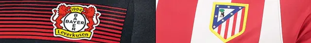 Escudos de Bayer Leverkusen y Atlético de Madrid