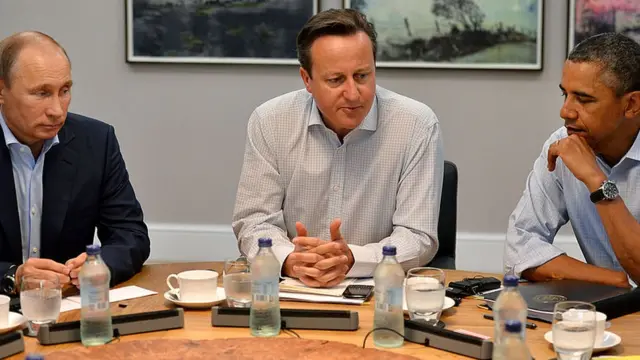 Кэмерон, Путин, Обама