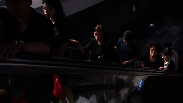 บรรยากาศการเดินทางช่วงเวลาหลังเลิกงานในกรุงเทพฯ