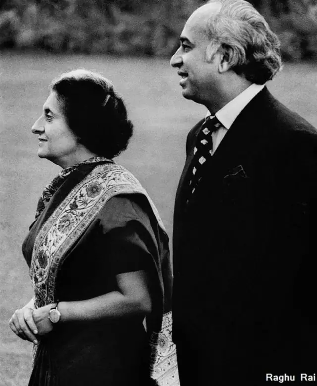 इंदिरा गांधी और ज़ुल्फ़िकार अली भुट्टो