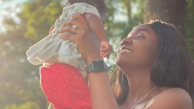 Simi and her pikin, Adejare