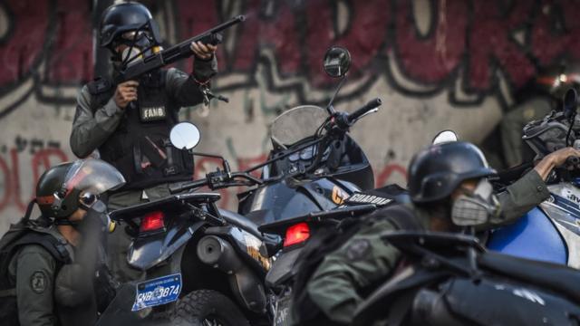 Policía venezolana.