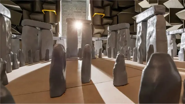 Una réplica a escala 1:12 de Stonehenge