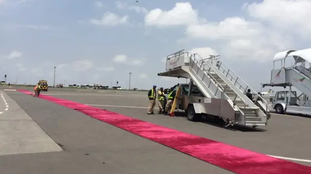 Mid ka mid ah soo dhaweynta wafdiga Eritrea loo diyaariyey