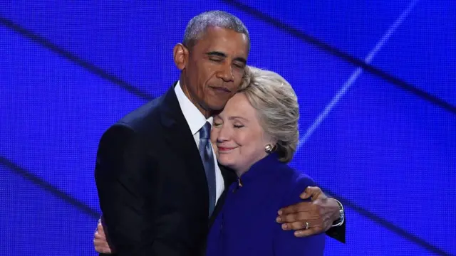 Barack Obama y Hillary Clinton