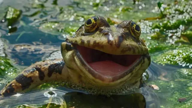 Sapo "sorrindo"