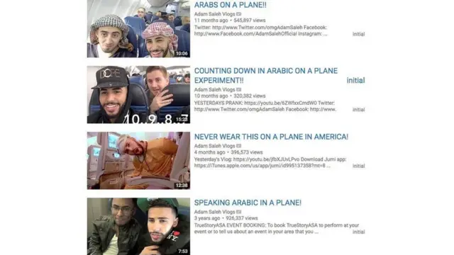 Sejumlah posting Adam Saleh di video sebelum kasus itu.