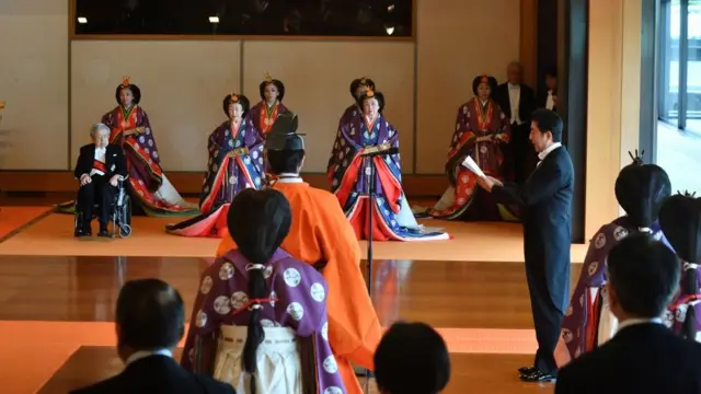 Törenlerde Japonya Başbakanı Şinzo Abe de hazır bulundu.