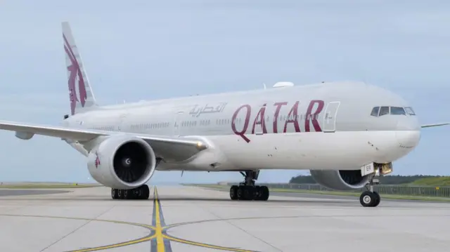 Самолет Boeing авиакомпании Qatar Airways