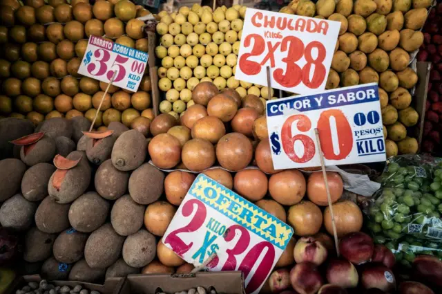 ट्रंप ने मैक्सिको पर भी टैरिफ़ लगाए हैं, ये तस्वीर मैक्सिको की ही एक दुकान की है