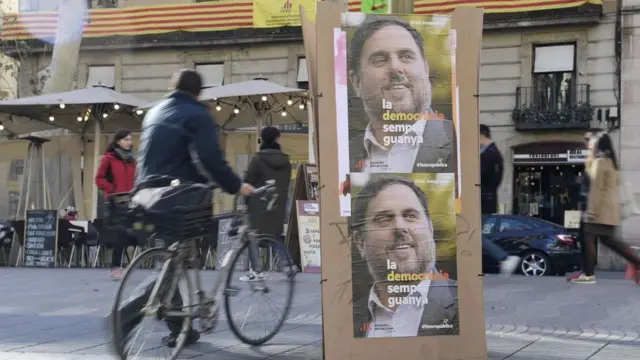 Carteles de Junqueras en Barcelona