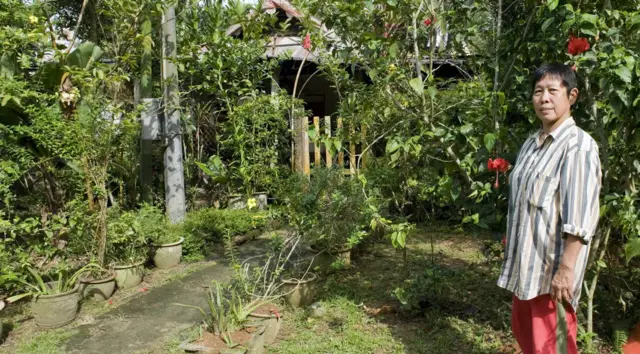 Sng Mui Hong is the village's landlady and has lived here since before Singapore was its own country