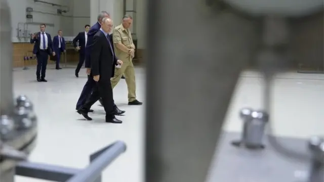 Vladimir Putin en Vostochny