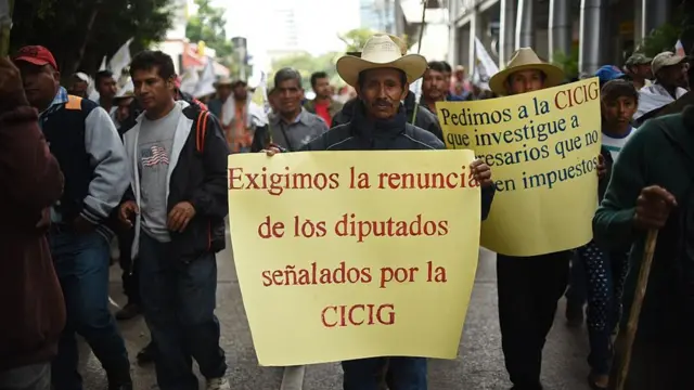 Protesta en Guatemala