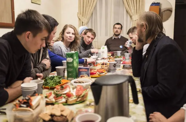 Чаепитие после службы