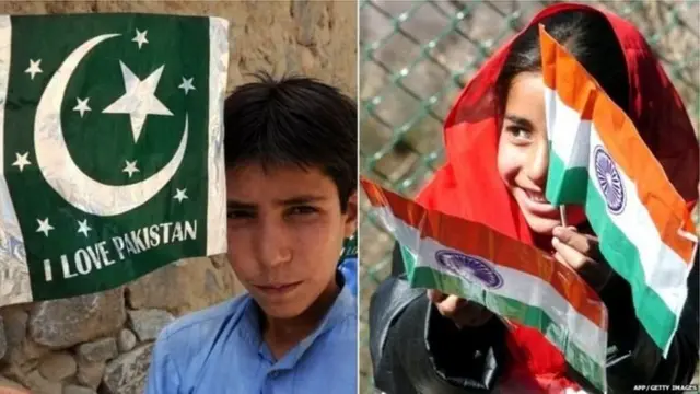 انڈیا پاکستان قومی پرچم