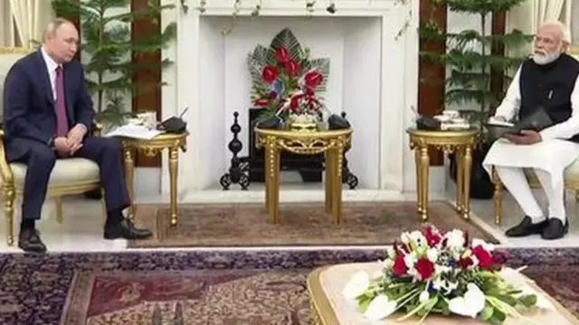 व्लादिमीर पुतिन और नरेंद्र मोदी