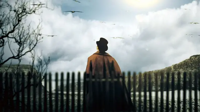 Cayley mirando gaviotas