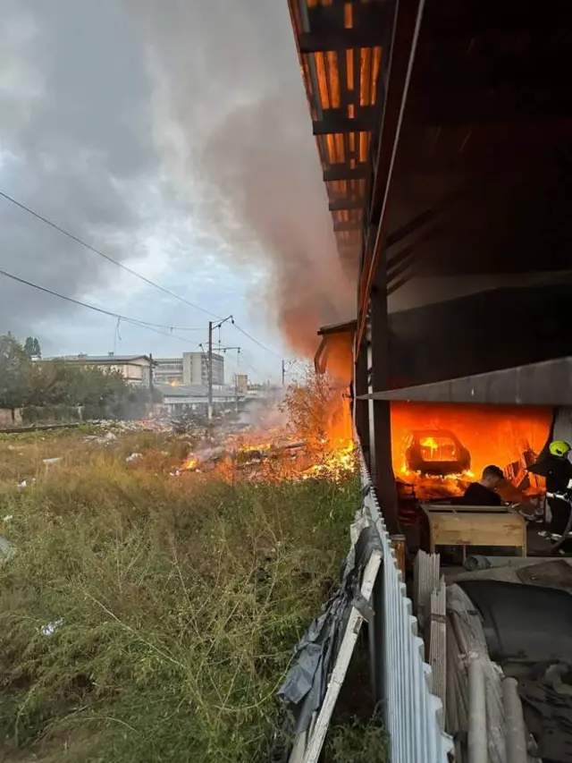 Наслідки ракетної атаки на Київ