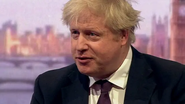 Ngoại trưởng Anh, Boris Johnson,