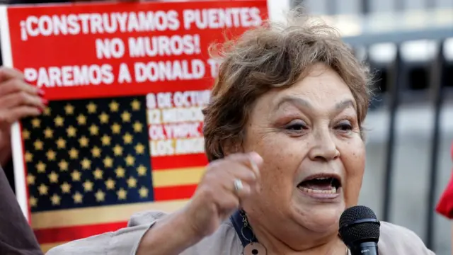 En Estados Unidos y México hubo protestas por la visita de Trump a este último país.