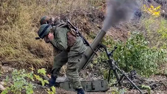 Soldado ruso en la guerra