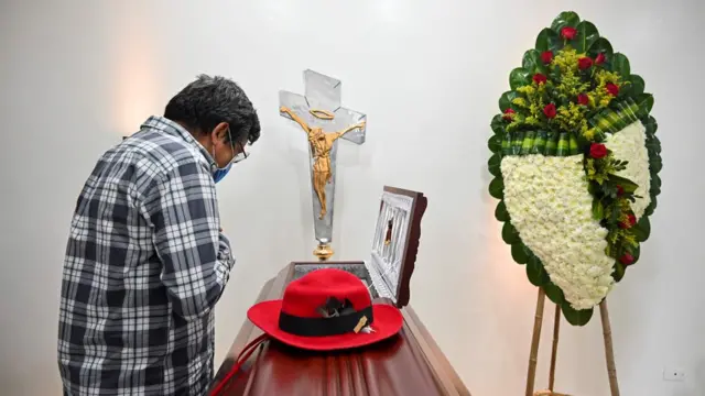 Funeral de una víctima de la violencia