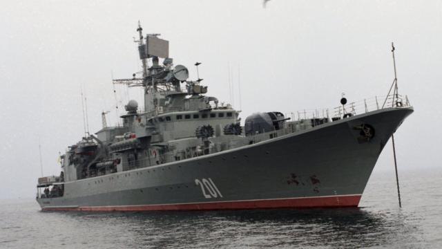 Флагман украинского флота "Гетман Сагайдачный"