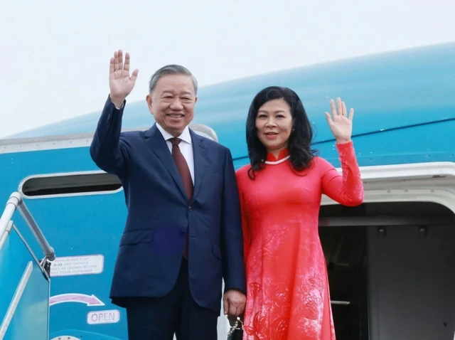 Tổng Bí thư Tô Lâm và phu nhân Ngô Phương Ly đã lên đường thăm cấp Nhà nước Kazakhstan, Azerbaijan, Belarus và thăm chính thức Liên bang Nga