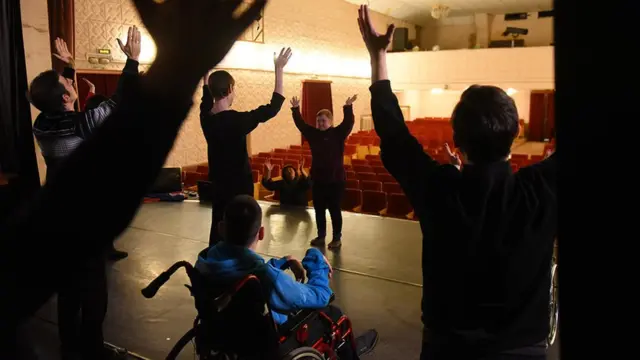 на репетиции