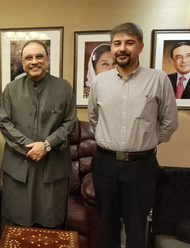 علی رضا عابدی، آصف زرداری