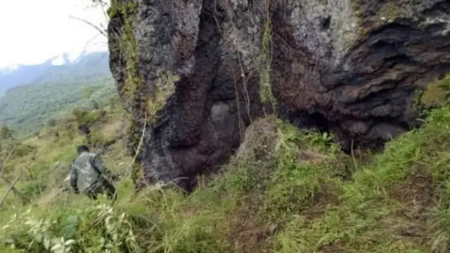 Un site où des fosses communes ont été dissimulées près de Goma en mars 2017