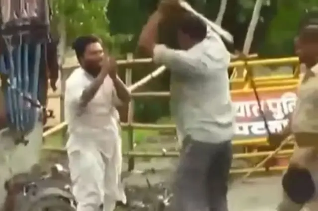 પટનામાં લાઠીચાર્જની પોસ્ટ