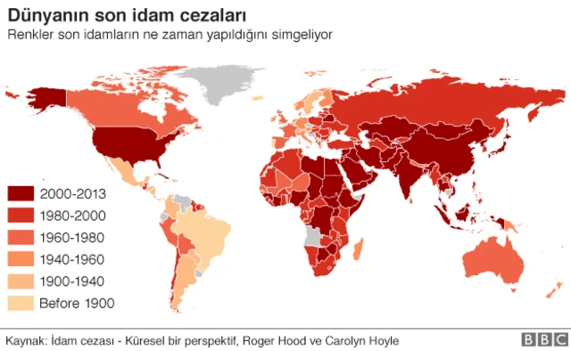 Dünyada idam cezası