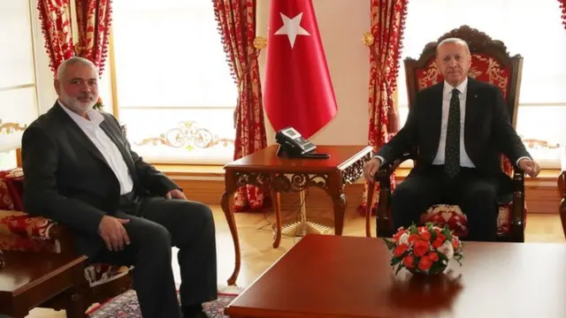 أردوغان وهنية