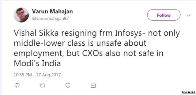 विशाल सिक्का, इंफ़ोसिस, नारायण मूर्ति, सोशल मीडिया