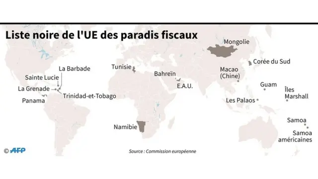 La Namibie est le seul pays d'Afrique subsaharienne figurant sur cette liste.