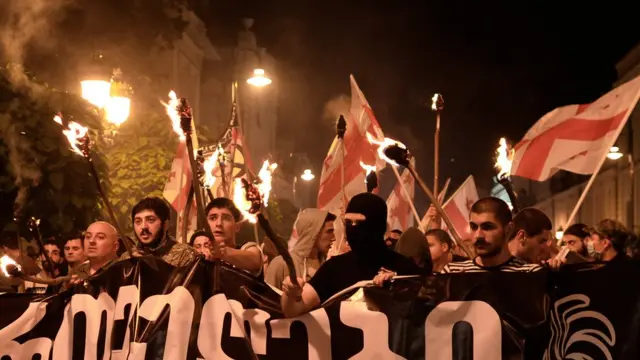 демонстрация в Тбилиси