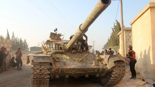 Halep'te El Nusra örgütü üyeleri