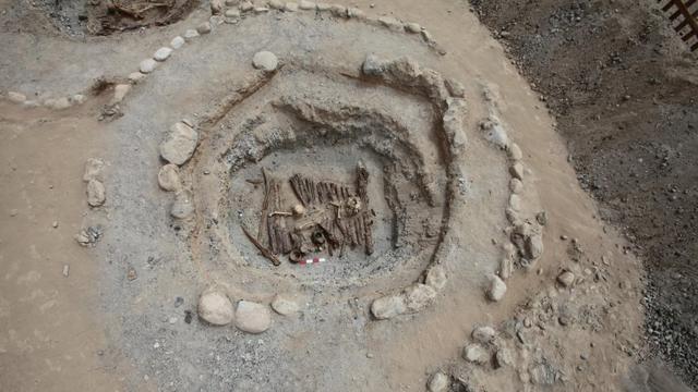 中国考古研究队在新疆帕米尔高原上发现的古墓