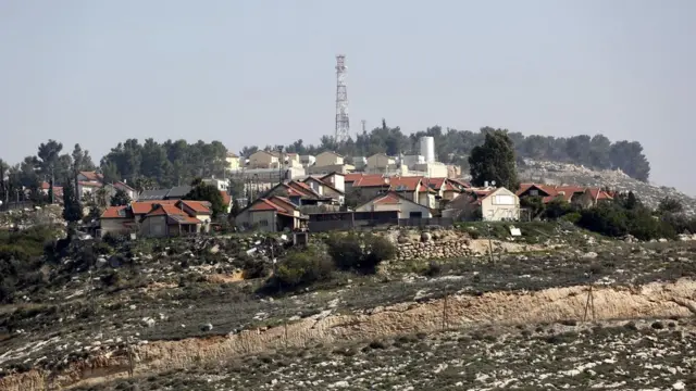 Asentamientos en Cisjordania.