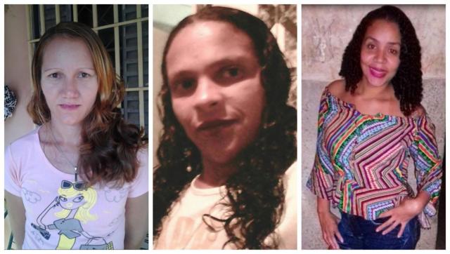 Sandra Lucia Hammer Moura, Fabiane Desiderio Lopes e Cristiane Ferreira, vítimas de feminicídio no Brasil