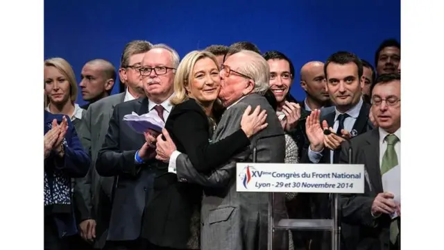 2014年，玛丽娜和父亲让-马利还没有公开决裂