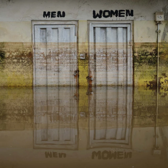 Toilettes de l'église Greater Evangelical World Crusade dans la municipalité d'Ogbia, État de Bayelsa, Nigeria - Novembre 2022