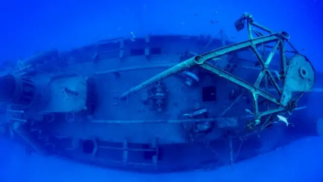 Restos de la embarcación USS Kittiwake. Foto: Jennifer Idol